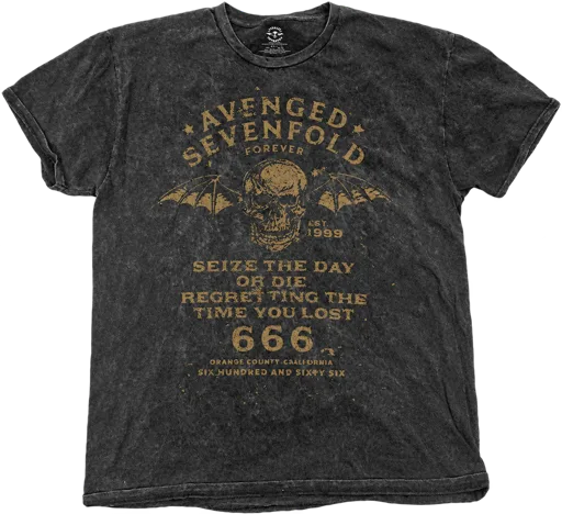 Avenged Sevenfold · Seize The Day (Dip-Dye) Tie Dye T-shirt