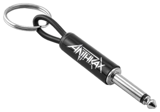 Anthrax · Logo Guitar Plug Metal Key Chain