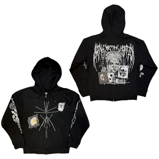 Bring Me The Horizon · Nailed Symbol Zippered Hooded Sweatshirt