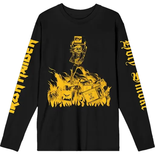 Iron Maiden · Holy Smoke Isolated Yellow Long Sleeve