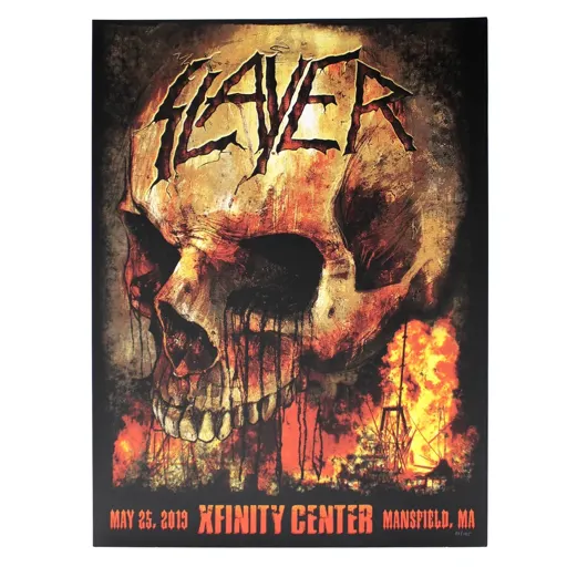 Slayer · Slayer May 25, 2019 Mansfield, MA Limited Screenprint