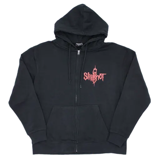 Slipknot · 9 Point Star (Back Print) Zippered Hooded Sweatshirt
