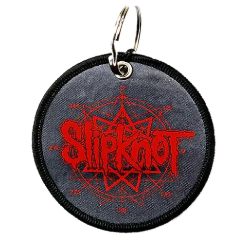Slipknot · Logo & Nonagram Embroidered Key Chain