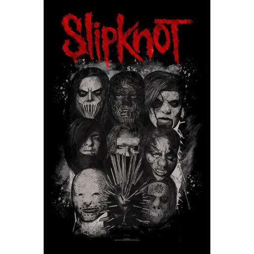 Slipknot · Masks 27" x 42" Poster Flag