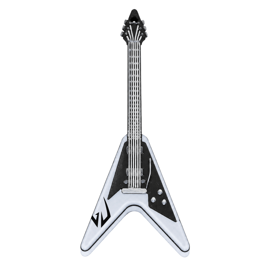 GV · Goat V Guitar Keychain