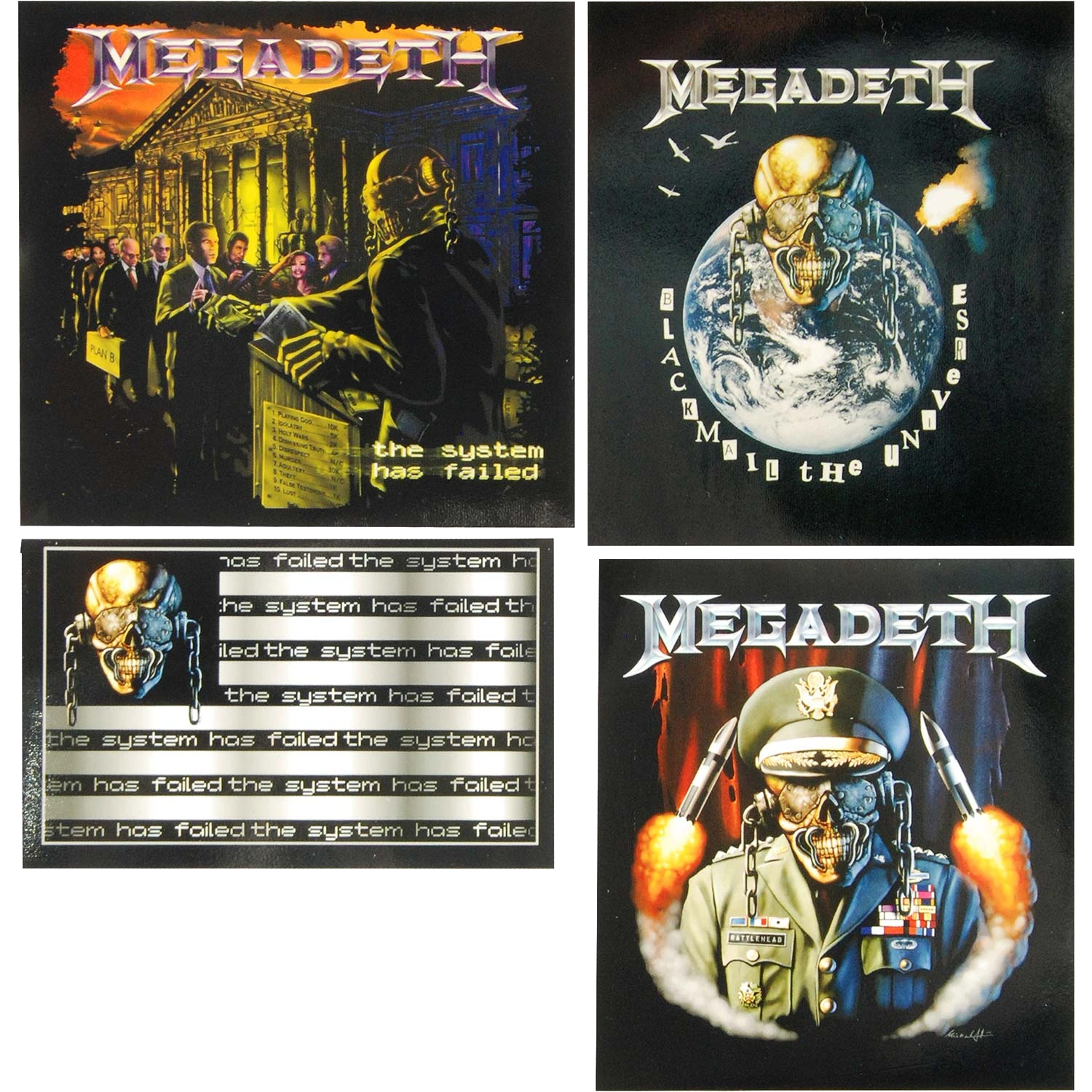 Megadeth · 4-Sticker Set