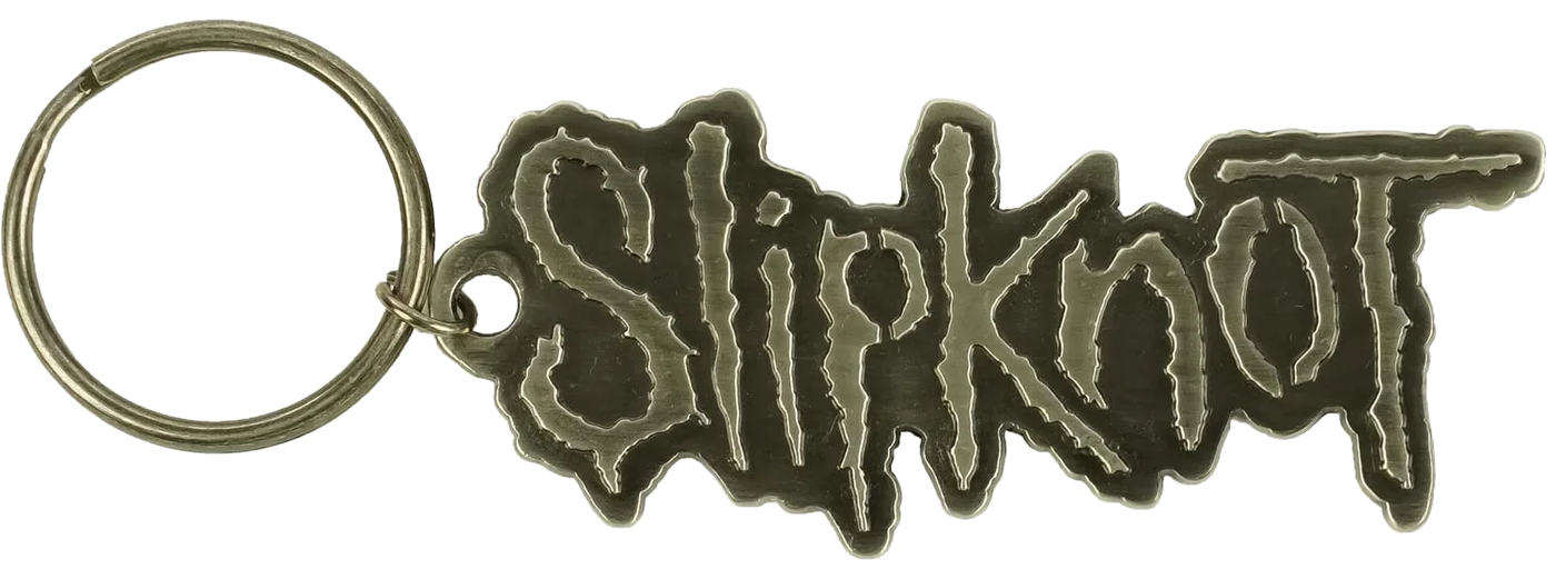 Slipknot · Matte Finish Die Cut Logo Metal Key Chain